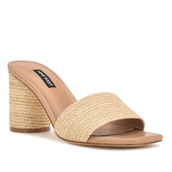 NWT Nine West Mapeli Heeled Slide Sandals Size 9.5 - Picture 5 of 8